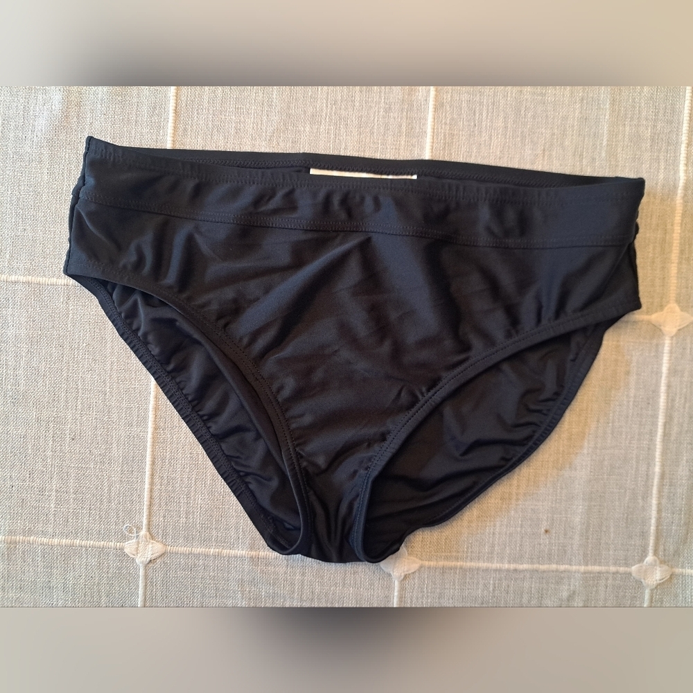 Croft & Barrow Black Swim Bottoms Size 12